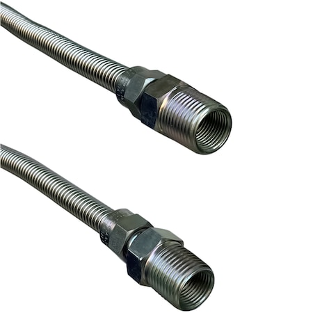 Jones Stephens 3/8in OD 1/4in ID X 12in Long, 1/2in Male Pipe Thread X 1/2in Male Pipe Thread G70000
